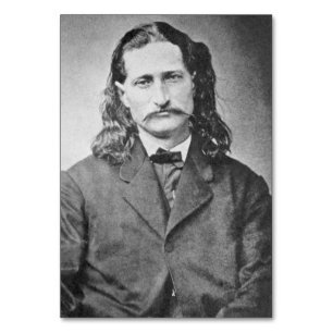 Marshal Vild Bill Hickok Gammala västern Gunfighte Bordsnummer