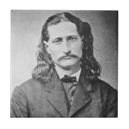 Marshal Vild Bill Hickok Gammala västern Gunfighte Kakelplatta