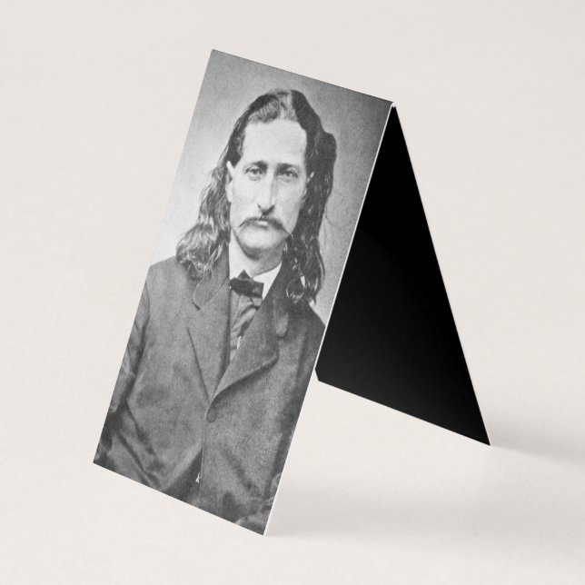 Marshal Vild Bill Hickok Gammala västern Gunfighte Kort (Baksida)