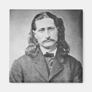 Marshal Vild Bill Hickok Gammala västern Gunfighte Magnet