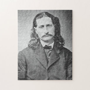 Marshal Vild Bill Hickok Gammala västern Gunfighte Pussel