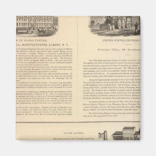 Marshall and Wendell, Tillverkare Magnet (Framsidan)