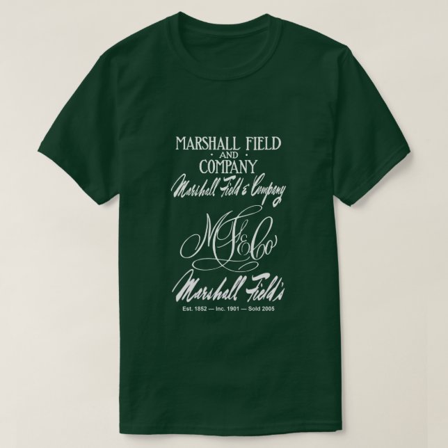 Marshall Fält 4 Logotyper T Shirt (Design framsida)
