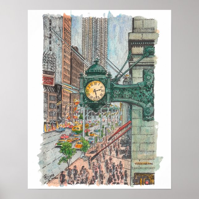 Marshall Fält Watercolor Poster (Framsidan)