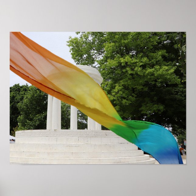 Marshall Fountain Rainbow Pride Poster (Framsidan)