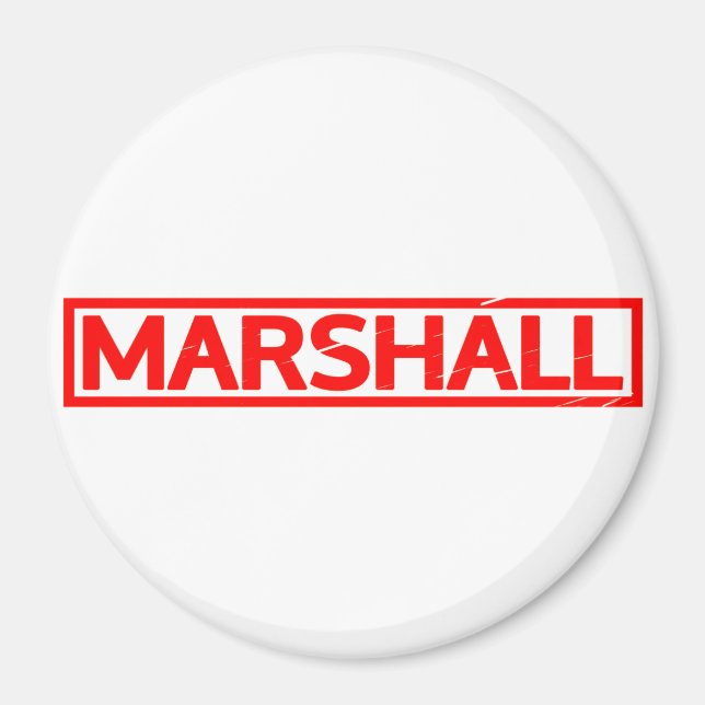 Marshall Frimärke Magnet (Framsidan)