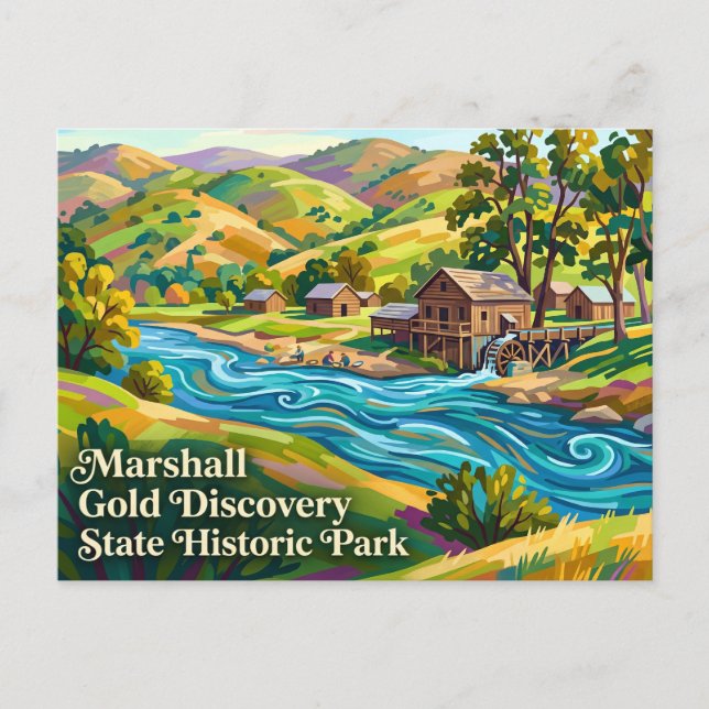 Marshall Gold Discovery State Historic Park Vykort (Framsida)