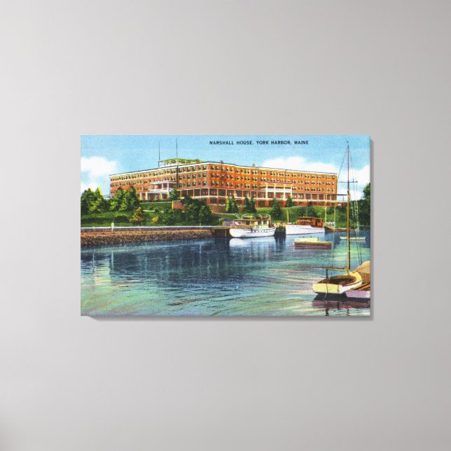Marshall House-Harbours vy Canvastryck (Framsida)