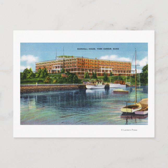 Marshall House-Harbours vy Vykort (Framsida)
