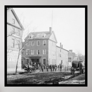 Marshall hus i Alexandria, VA 1865 Poster