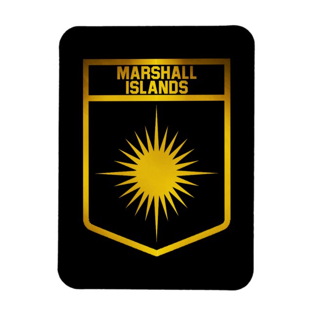 Marshall Islands Emblem Magnet (Vertikal)