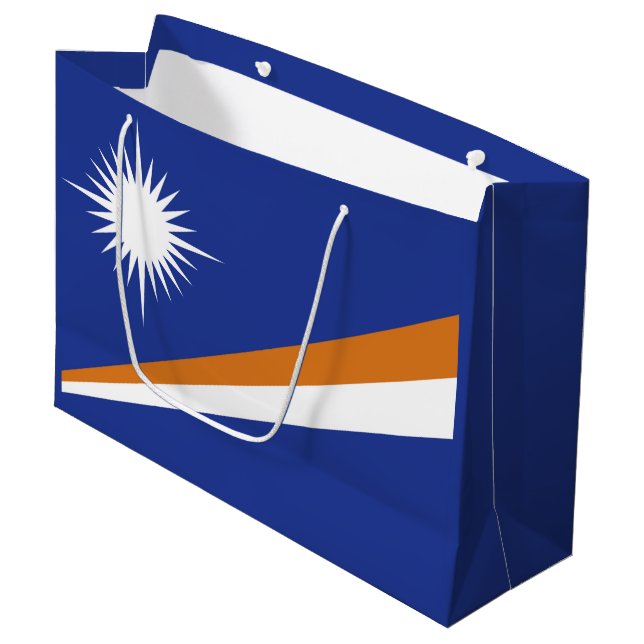 Marshall Islands flagga (Framsidan Vinklad)