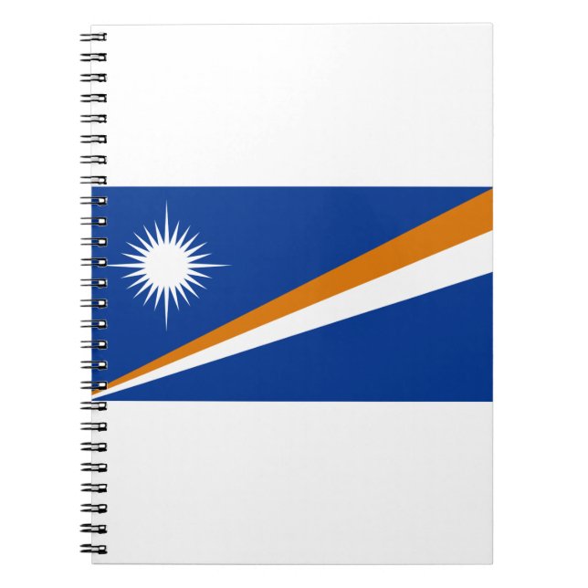 Marshall Islands Flagga Anteckningsbok (Framsidan)