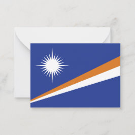 Marshall Islands flagga Anteckningskort
