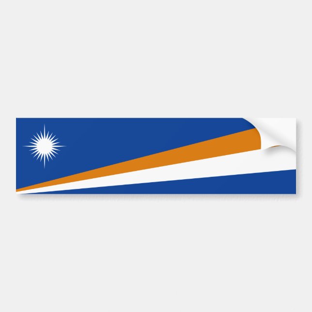 Marshall Islands Flagga Bildekal (Framsidan)