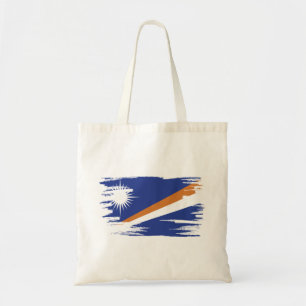 Marshall Islands Flagga Brush Art Tygkasse