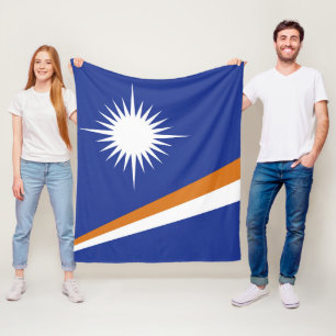 Marshall Islands flagga Fleecefilt