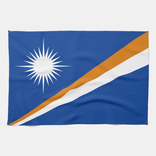 Marshall Islands Flagga Kökshandduk (Horisontell)