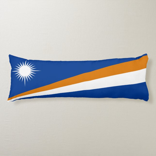 Marshall Islands Flagga Kroppskudde (Framsidan)