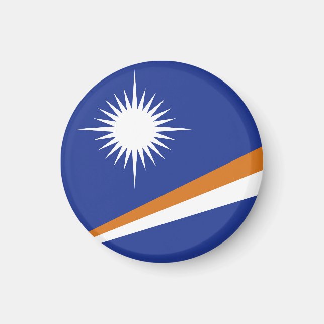 Marshall Islands flagga Magnet (Framsidan)