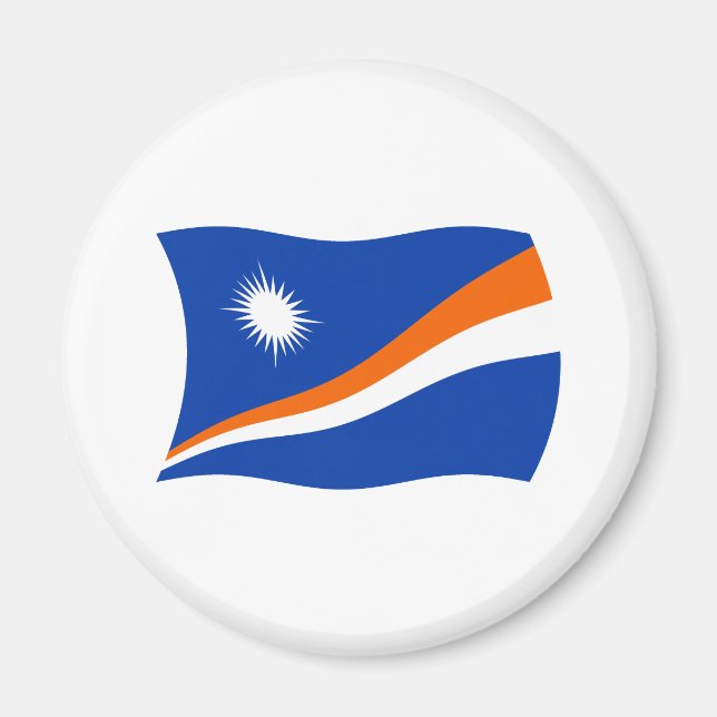 Marshall Islands Flagga Magnet (Framsidan)