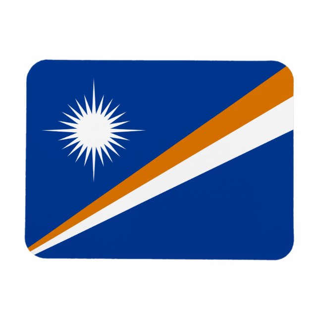 Marshall Islands Flagga Magnet (Horisontell)