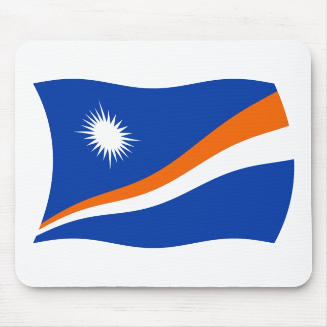 Marshall Islands Flagga Mousepad Musmatta (Framsidan)