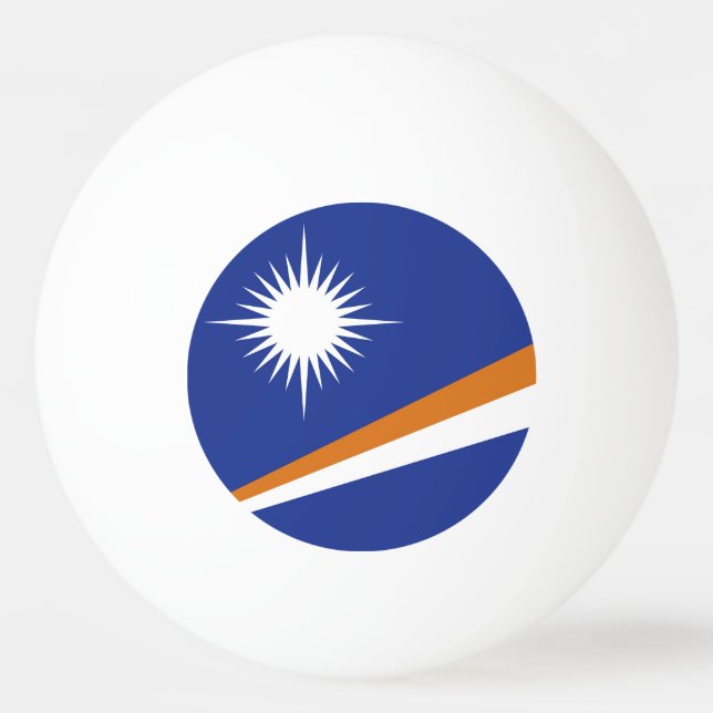 Marshall Islands flagga Pingisboll (Framsidan)