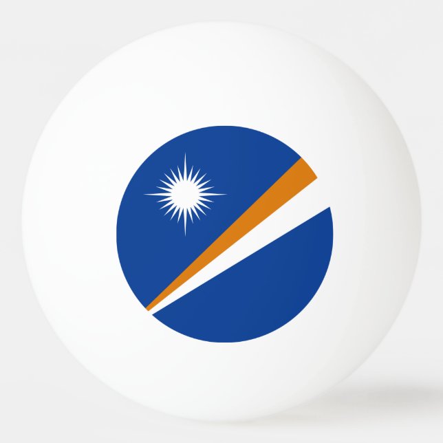 Marshall Islands Flagga Pingisboll (Framsidan)