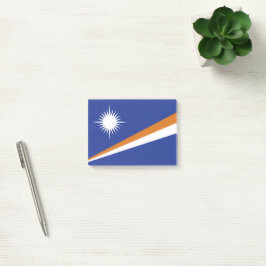 Marshall Islands flagga Post-it Block