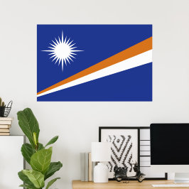 Marshall Islands flagga Poster
