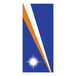 Marshall Islands flagga Reklamkort