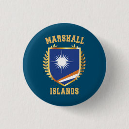 Marshall Islands Flagga Shield Knapp
