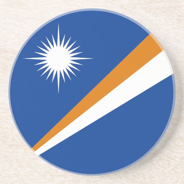 Marshall Islands Flagga Underlägg (Framsidan)