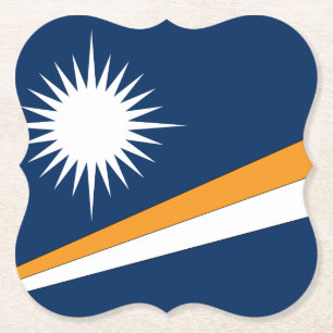 Marshall Islands Flagga Underlägg Papper