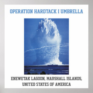 Marshall Islands United STATER nuclear test Poster