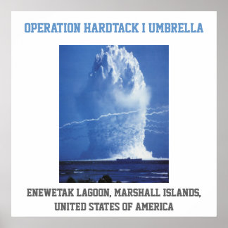 Marshall Islands United STATER nuclear test Poster