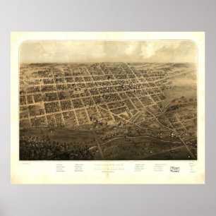 Marshall Michigan (1868) Poster