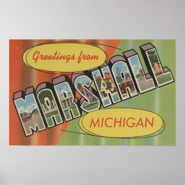Marshall, Michigan - Stora Brev Scenes Poster (Framsidan)