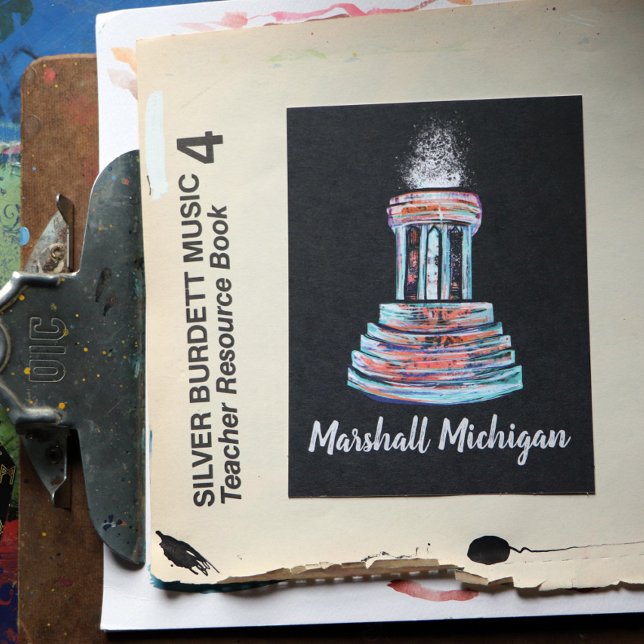 Marshall Michigans fontän Vykort (Skapare uppladdad)