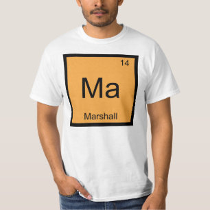 Marshall Namn Kemi Element Periodiska Systemet T Shirt
