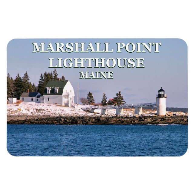 Marshall Point fyr, Maine Flexi Magnet (Horisontell)