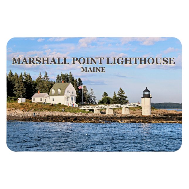 Marshall Point fyr, Maine Flexi Magnet (Horisontell)