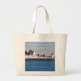 Marshall Point fyr, Maine Jumbo Tote Bag Jumbo Tygkasse