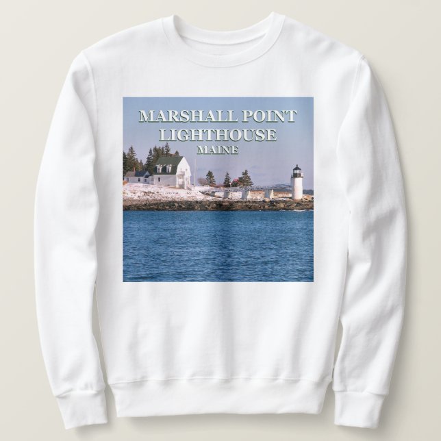 Marshall Point fyr, Maine Sweatshirt (Design framsida)