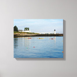 Marshall Point fyr Maine Wrapped Canvas
