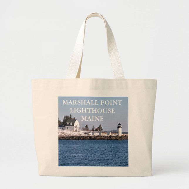 Marshall Point fyr, Port Clyde Maine Jumbo Tygkasse (Framsidan)