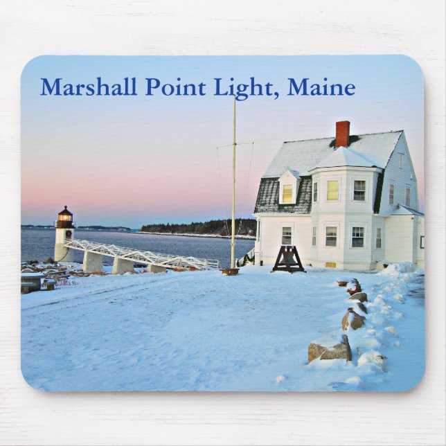 Marshall Point Light, Maine Mousepad Musmatta (Framsidan)