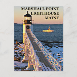 Marshall Point Light, Maine vycard Vykort