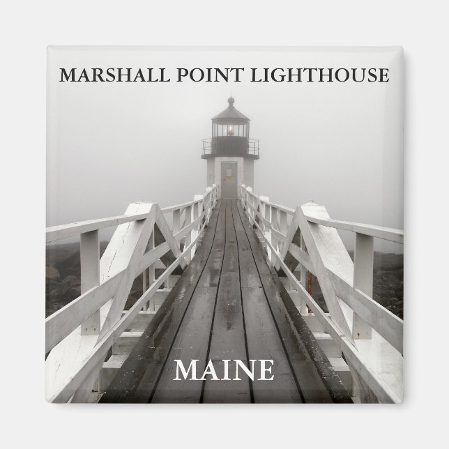 Marshall Point Light, Port Clyde Maine Magnet (Framsidan)